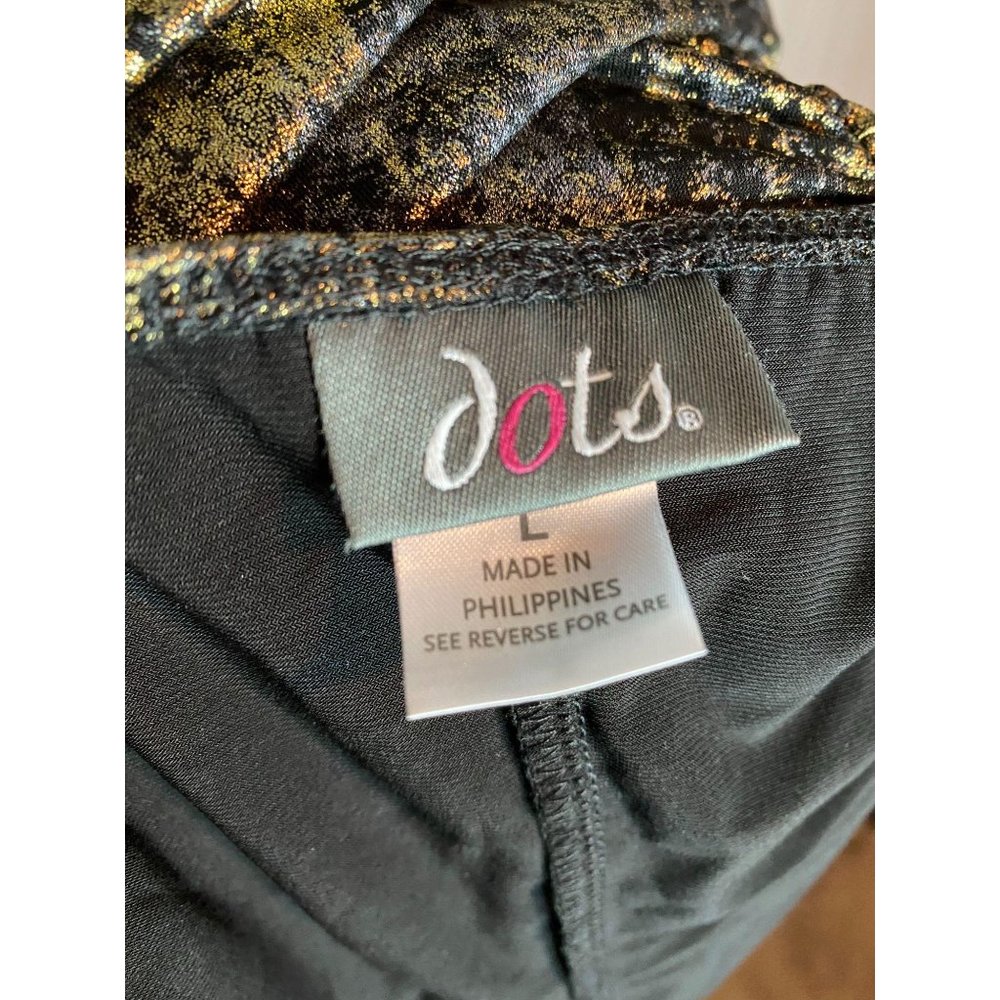 Dots Ladies V-Neck Top, Size L - Picture 6 of 6